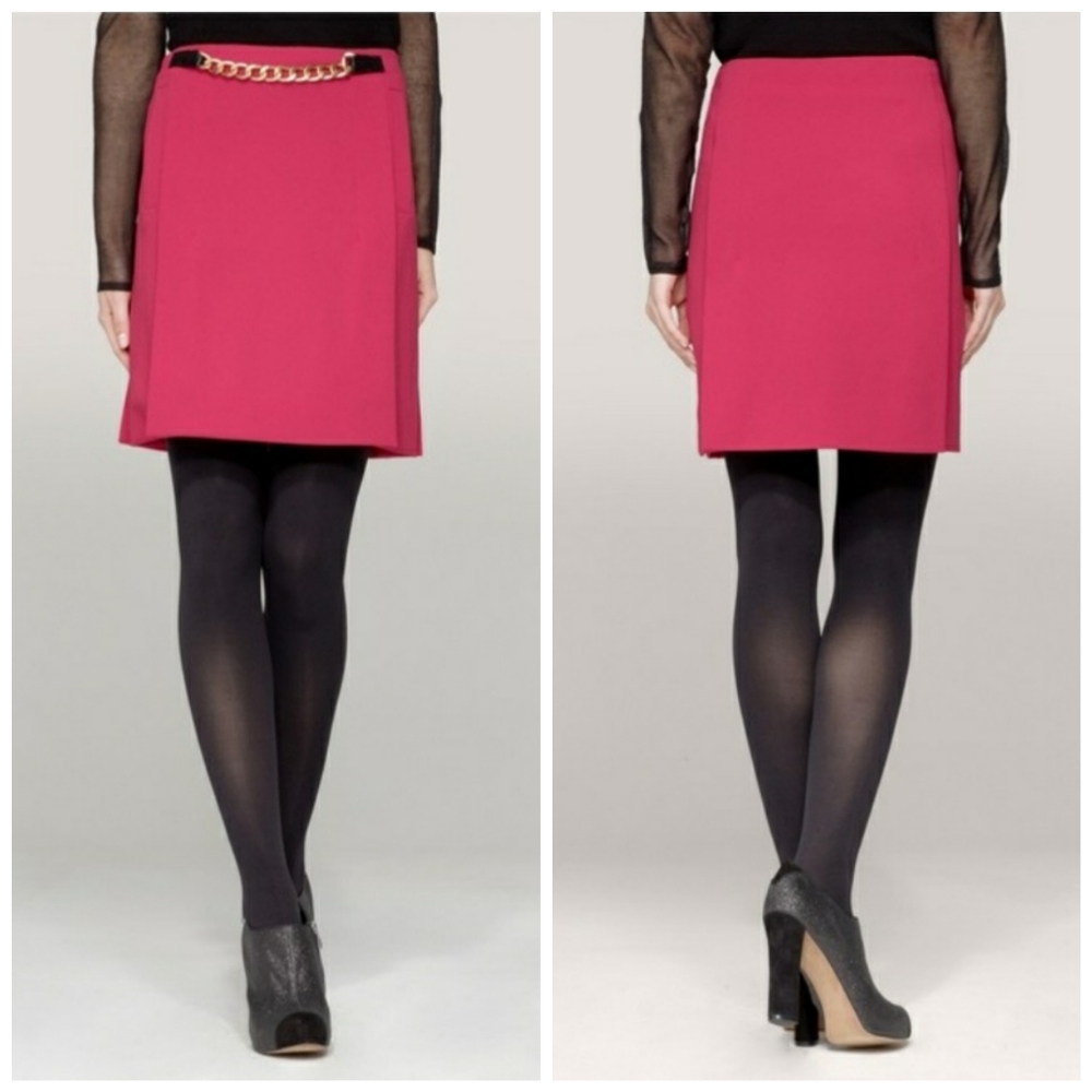 NEW Diane Von Furstenberg Kristin Chainlink Skirt